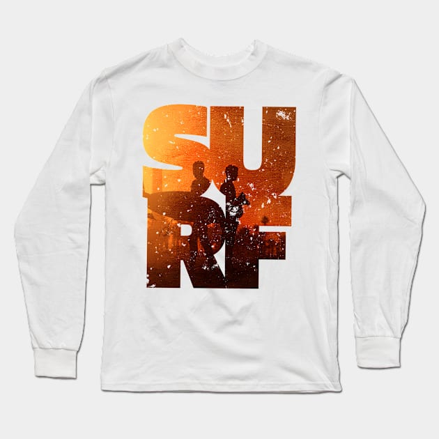 SURF LOVERS Long Sleeve T-Shirt by mryetee